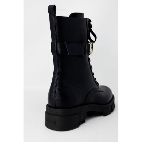 Guess Black Leather Leather Boot